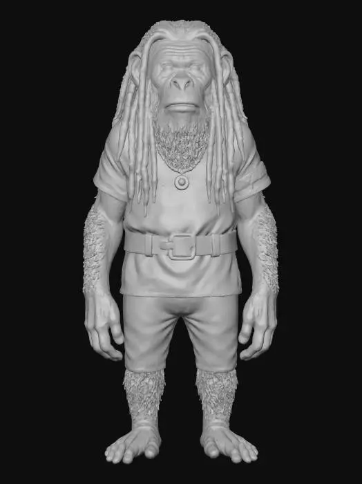 3D model for Rasta Ape, #villain#