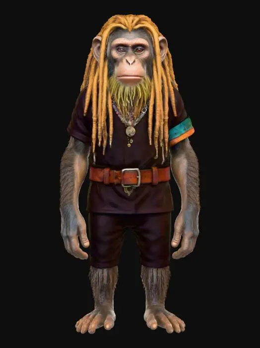 3D model for Rasta Ape, #villain#