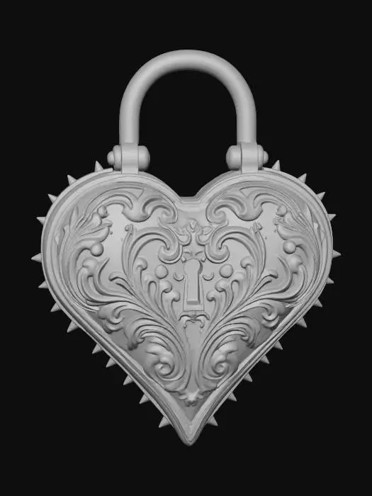 3D model for Locked Heart