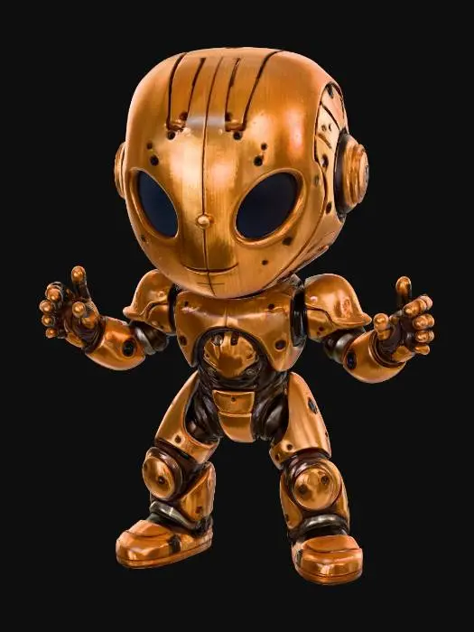 3D model for Wooden Robot, #Halloween2025#