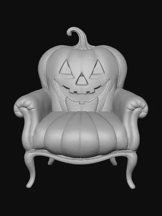 3D model for Pumpkin Throne, #Halloween2025#