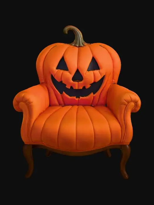 3D model for Pumpkin Throne, #Halloween2025#