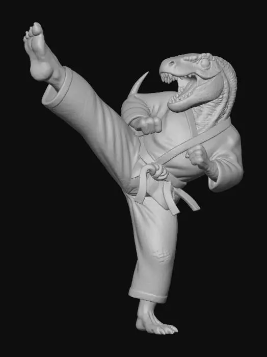 3D model for Karate Rex, #Halloween2025#