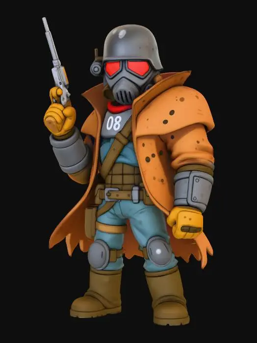 3D model for Wasteland Warrior, #Halloween2025#