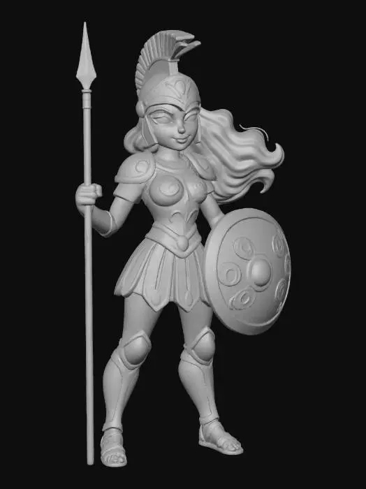 3D model for Warrior of Athena