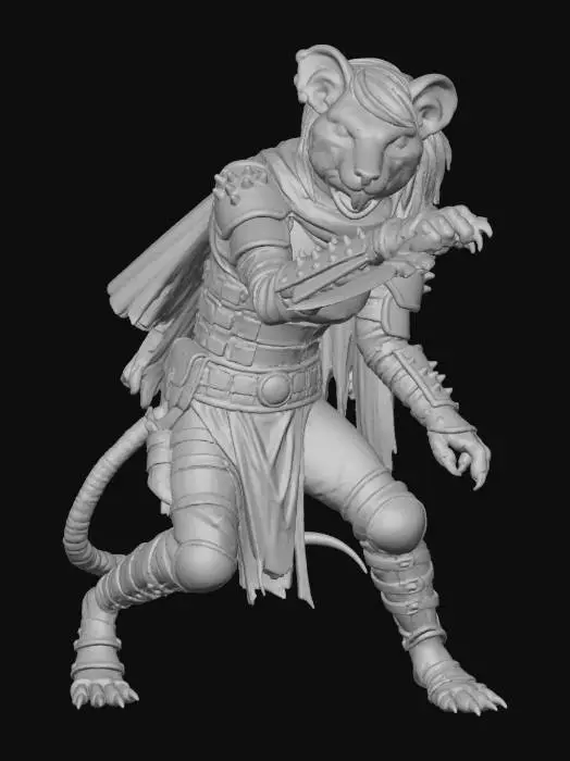 3D model for Rogue Rodent Warrior