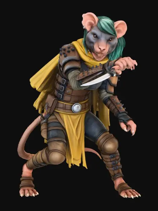 3D model for Rogue Rodent Warrior