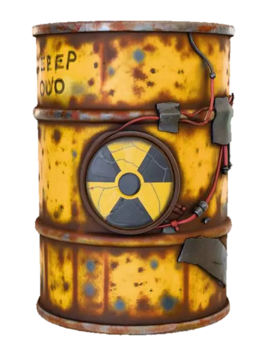 Post-Barrel - Magical-3D-Modell, KI-generiert