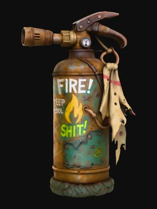 3D model for Post-Fire Extinguisher