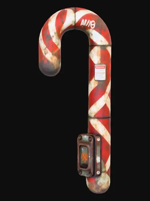 3D model for Industrial Candy Cane, #Christmas2025#