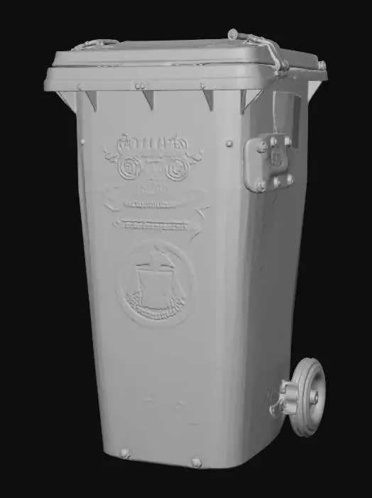 3D model for Post-Trash Bin