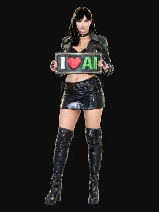 3D model for I Love AI