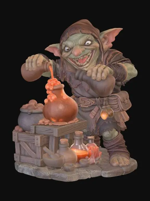 3D model for Goblin Alchemist