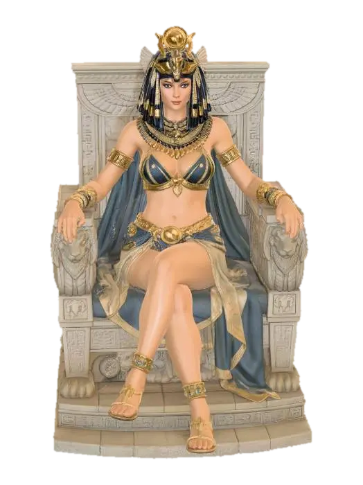 Queen of the Golden Throne - Epic-3D-modell, genererad av AI