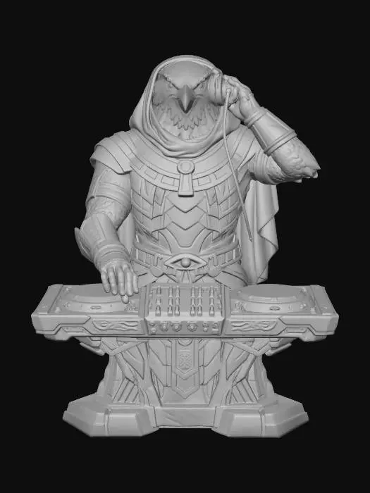 3D model for Horus the Sun DJ