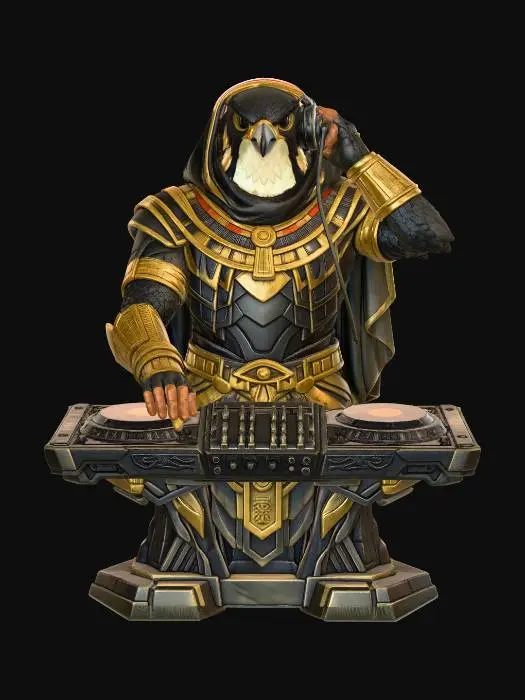 3D model for Horus the Sun DJ