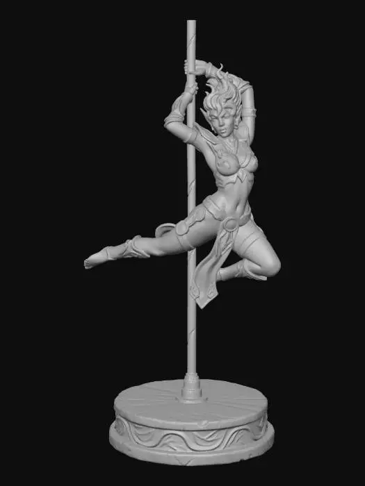 3D model for Elven Pole Dancer