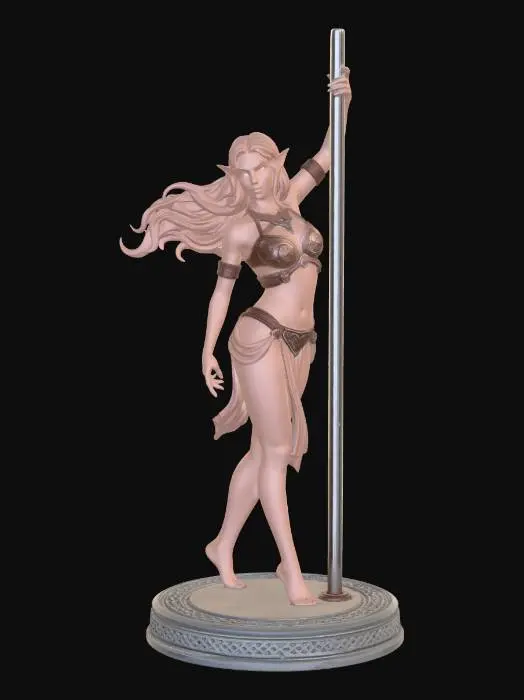3D model for Elven Pole Dancer