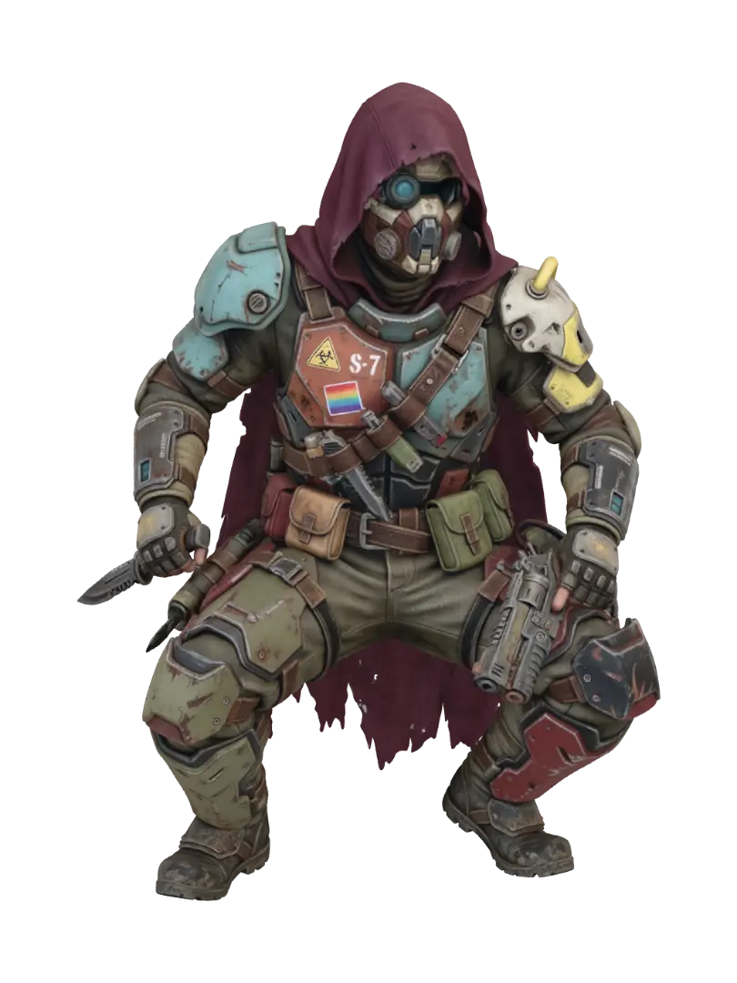 Z - Keeper - Scavenger 3D model, vytvořený pomocí AI