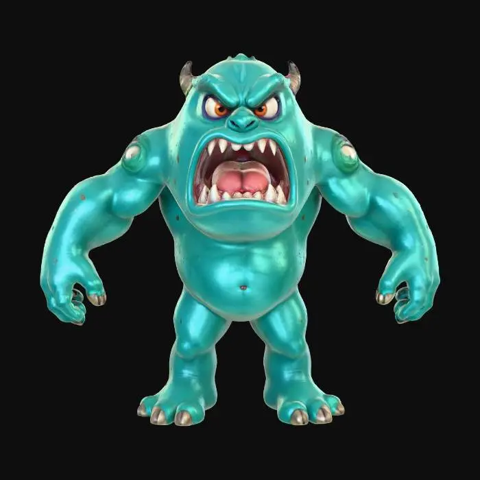 3D model for Fierce Monster Roar