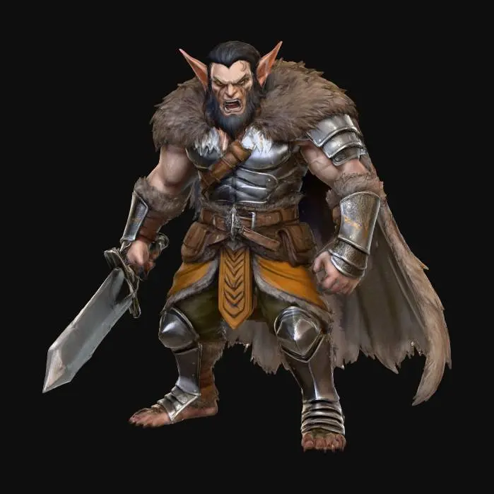 3D model for Warrior Beastman, #Halloween2025#
