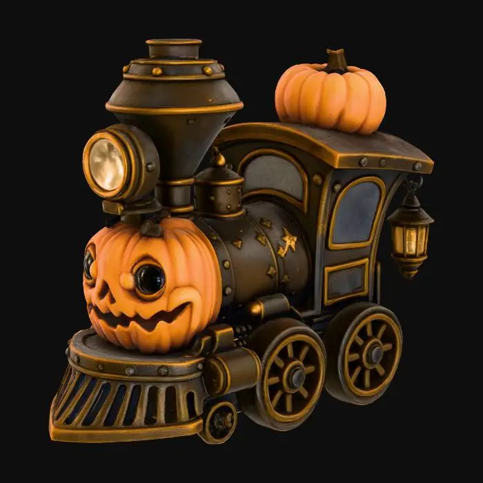 3D model for Pumpkin Express, #Halloween2025#