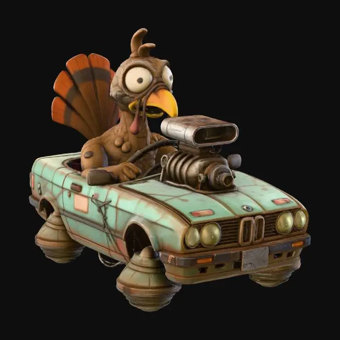 3D model for #Thanksgiving#, Turkey is coming