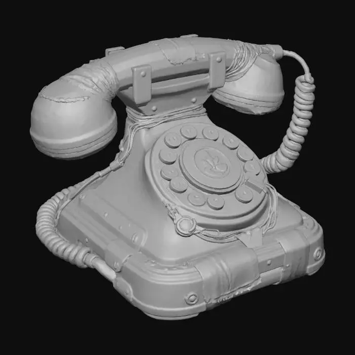 3D model for Post-Wire Phone