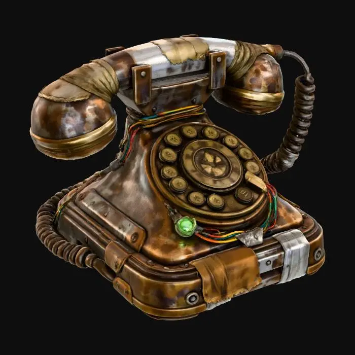 3D model for Post-Wire Phone