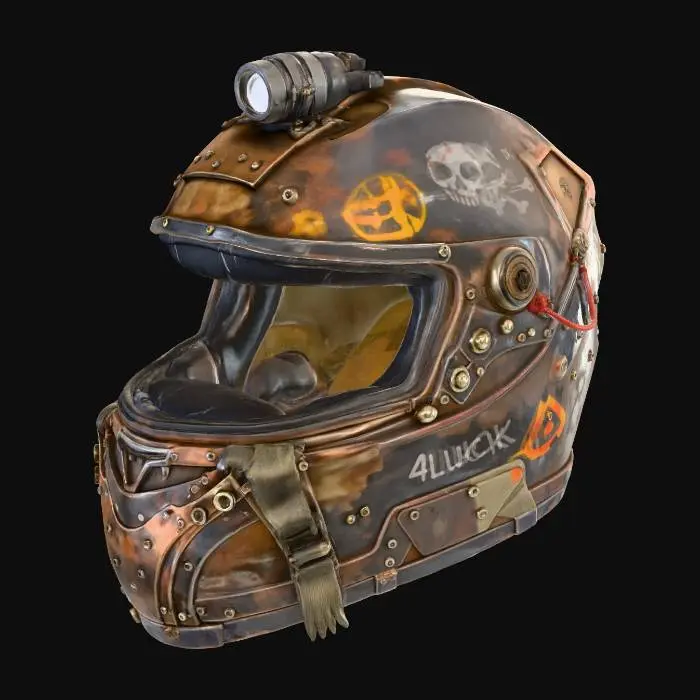 3D model for Post-Motorcycle Helmet
