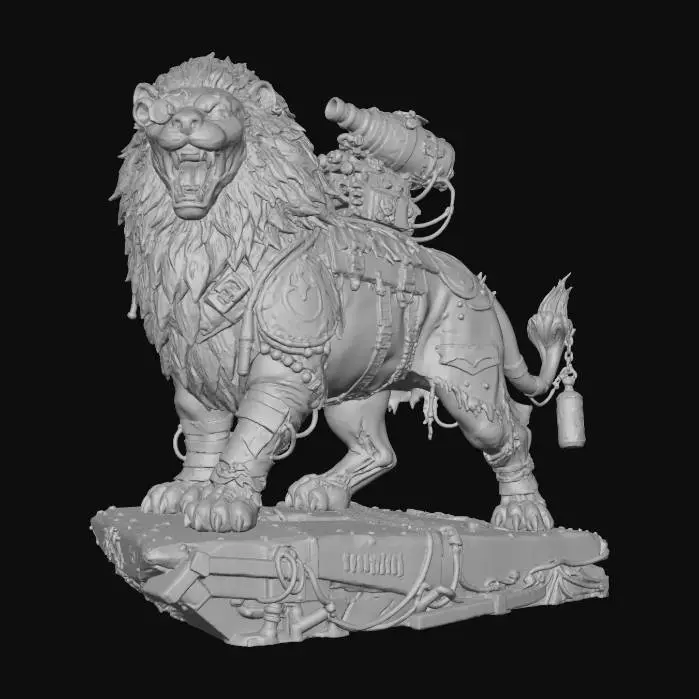 3D model for Post-Lion Statue