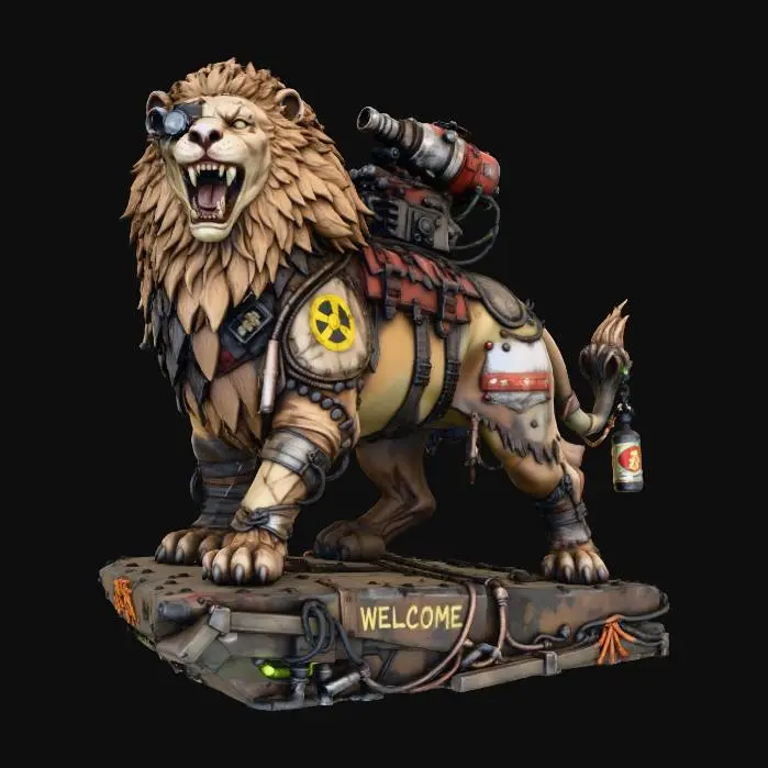 3D model for Post-Lion Statue