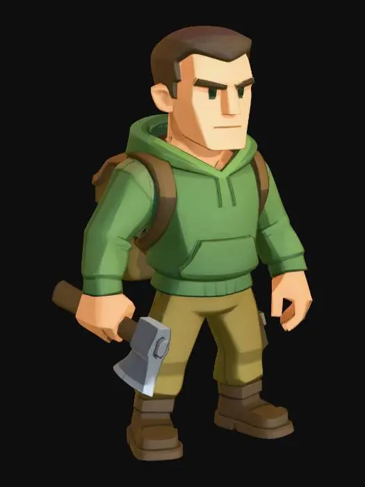 3D model for Wilderness Adventurer