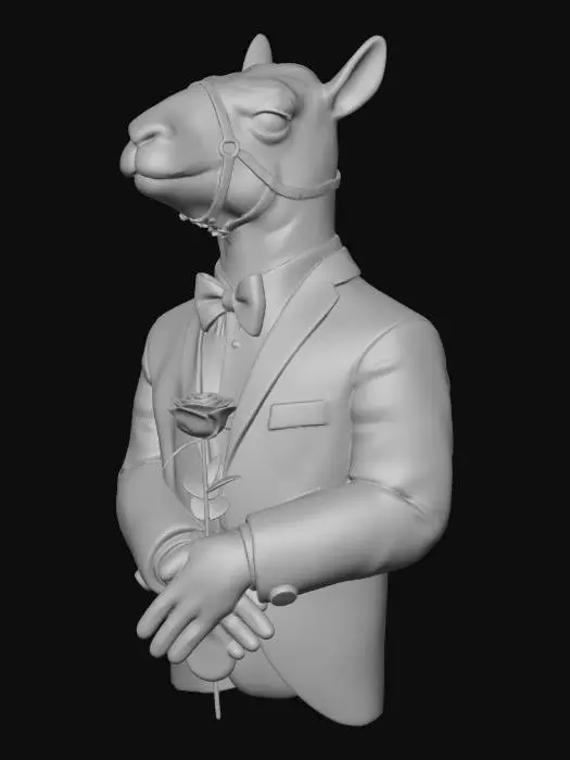 3D model for Dapper Llama At Prom