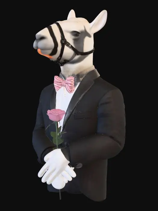 3D model for Dapper Llama At Prom