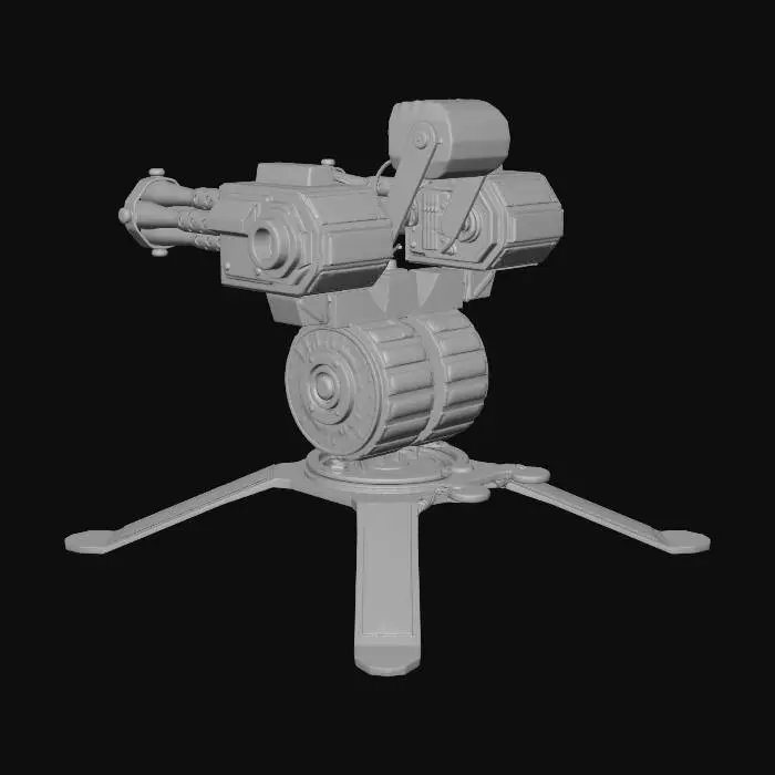3D model for Hazard Gatling Turret