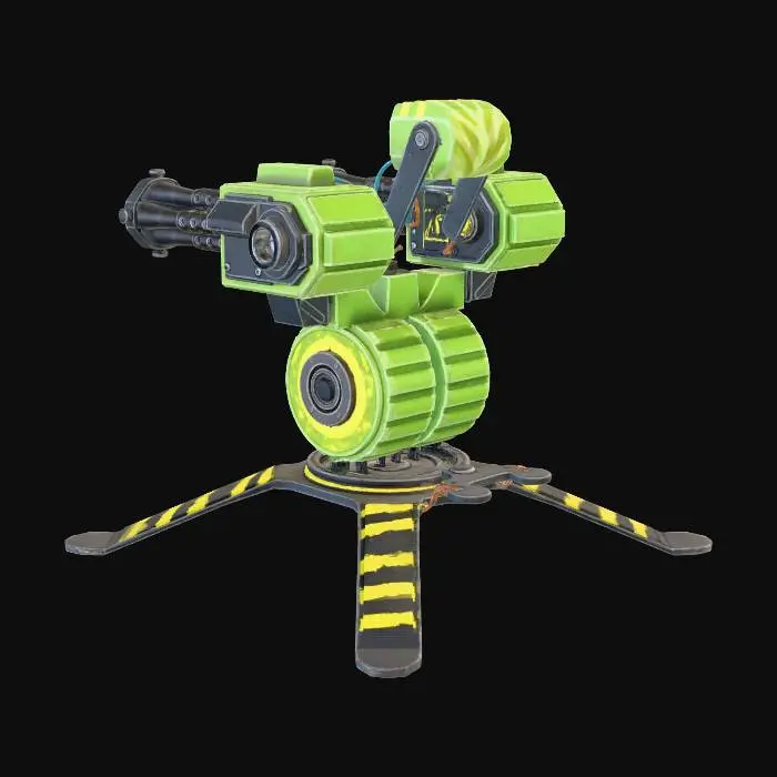 3D model for Hazard Gatling Turret