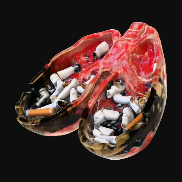 3D model for Lungs Full of Cigarettes
