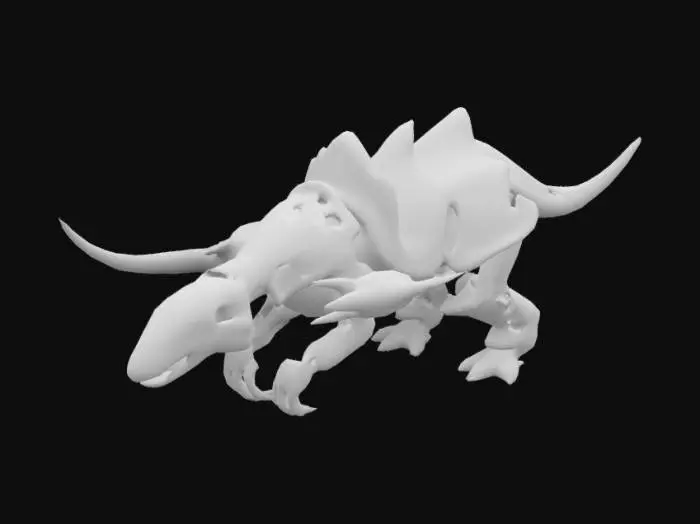 3D model for ankylosaurus robot, like transformers dinosaur, full hd, detailed