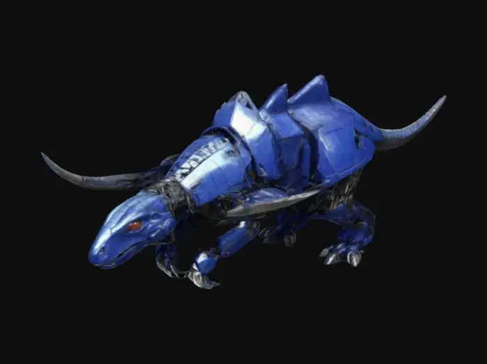 3D model for ankylosaurus robot, like transformers dinosaur, full hd, detailed