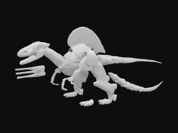 3D model for brachiosaurus robot like a transformers
