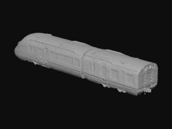 3D model for Model a metro train and it's colour red