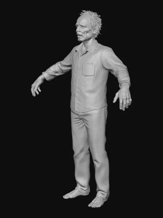 3D model for Zombie Stance