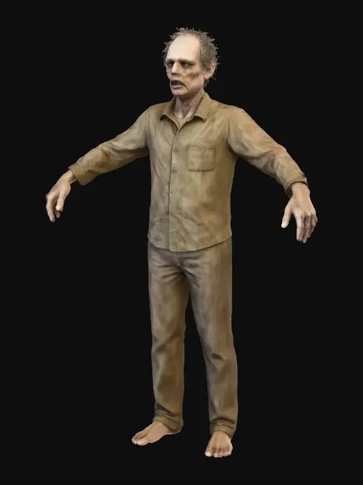 3D model for Zombie Stance
