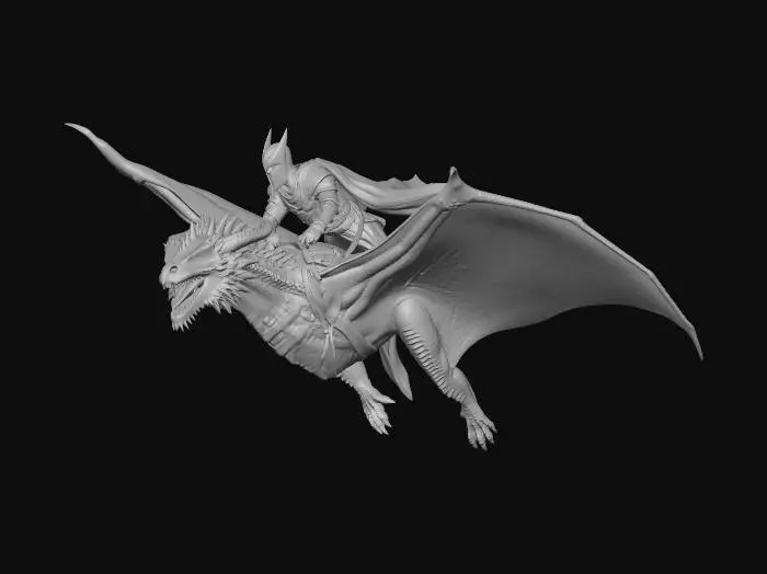 3D model for Crimson Wyvern Rider