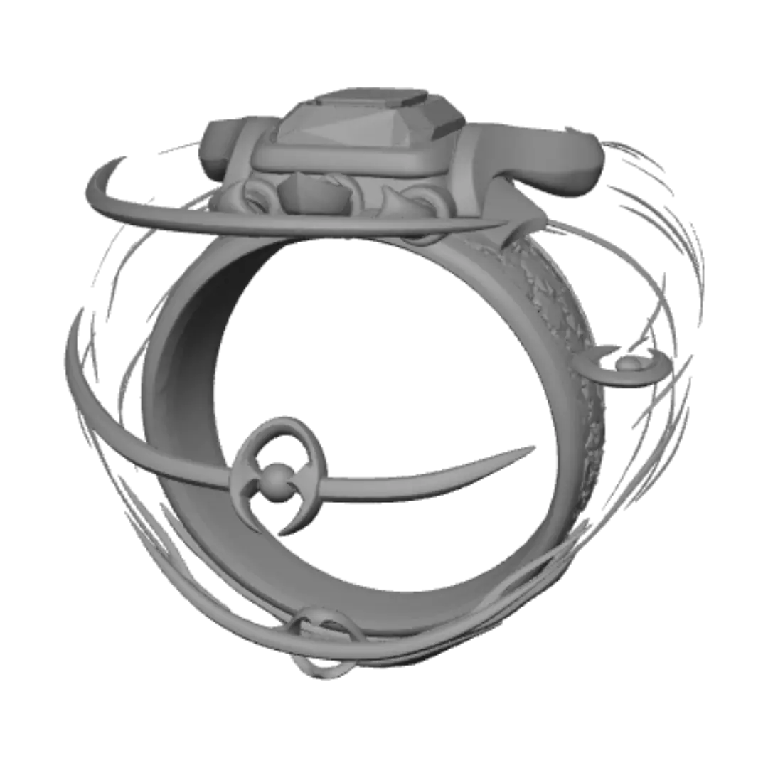 Amethyst Dragon Ring par mshayan771 — créé avec le générateur 3D Meshy AI, téléchargement gratuit FBX OBJ GLB STL