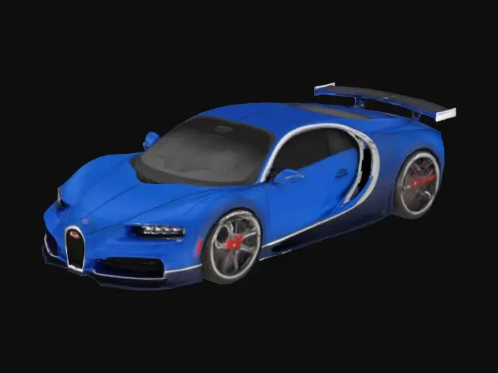 3D model for bugatti car realistic