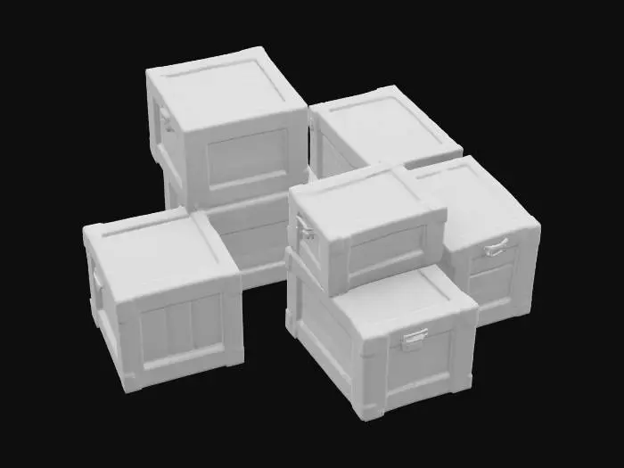 3D model for desert crates