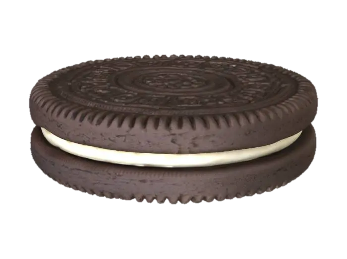 single oreo cookie - Chocolate 3D model, vytvořený pomocí AI
