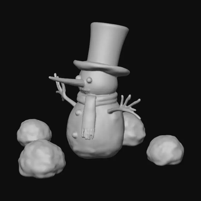 3D model for snowman